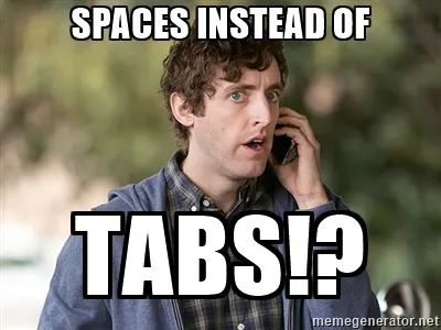 Spaces vs Tabs